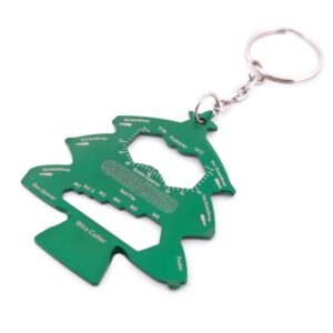 Christmas Tree Keychain Multitool with 14 tools product photo