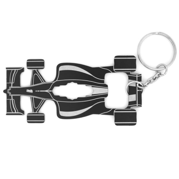 Race Car Keychain Multitool with 7 tools product photo - top view