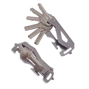 Keyring Holder Multitool - Pocket Tool - keys folded in and keys folded out